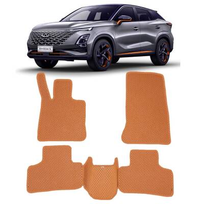 Bod Chery Omoda 5/Pro 3D Havuzlu Paspas Taba 2023-Sonrası Fitil Rengi Taba - 1