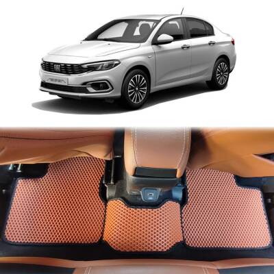 Bod Fiat Egea Sedan 3D Havuzlu Paspas Taba - 1