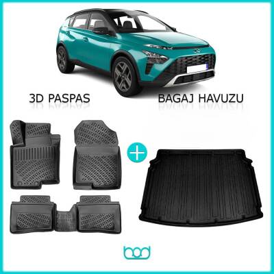 Bod Hyundai Bayon 3D Havuzlu Paspas ve Bagaj Havuzu Seti - 1