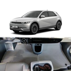 Bod Hyundai IONIQ 5 3D Havuzlu Paspas 2021-2024 Gri ioniq 5 Eski Konsol - 1