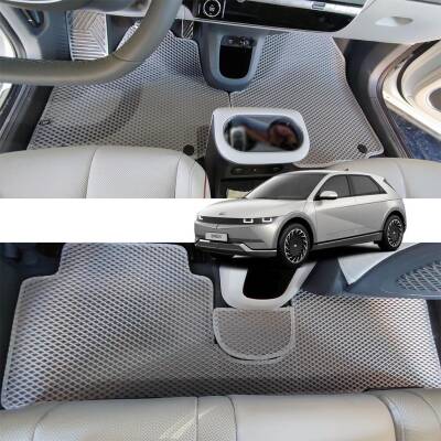 Bod Hyundai IONIQ 5 3D Havuzlu Paspas 2021-2024 Gri ioniq 5 Eski Konsol - 2