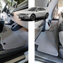 Bod Hyundai IONIQ 5 3D Havuzlu Paspas 2021-2024 Gri ioniq 5 Eski Konsol - 3
