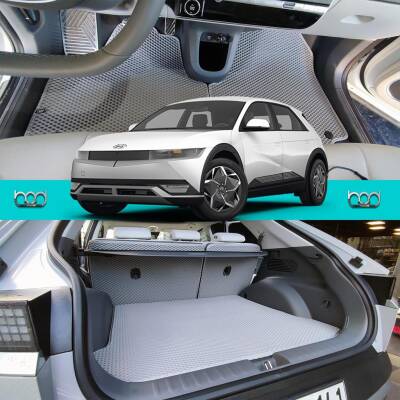 Bod Hyundai IONIQ 5 3D Havuzlu Paspas ve Bagaj Havuzu Seti Gri 2021-Sonrası ioniq 5 - 1