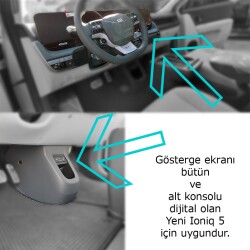 Bod Hyundai Yeni IONIQ 5 3D Havuzlu Paspas 2024-Sonrası Yeni Konsol ioniq 5 - 6