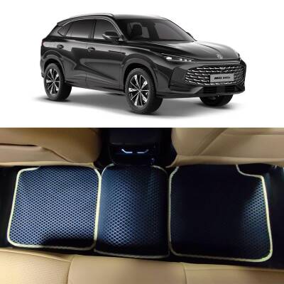 Bod Mg Hs Phev 3D Havuzlu Paspas Siyah 2024-Sonrası Hibrit Fitil Rengi Bej - 1