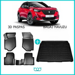 Bod Peugeot 2008 3D Havuzlu Paspas ve Bagaj Havuzu Seti 2020-Sonrası Alt Kısım - 1