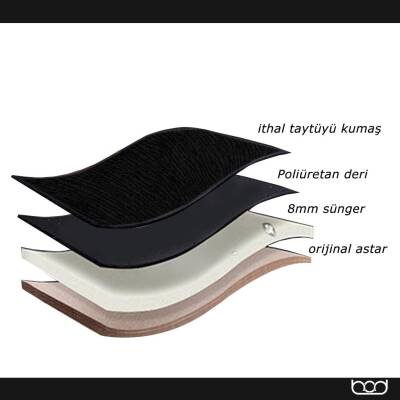 Bod Taytüyü Derili Oto Koltuk Koruyucu Kılıf Gediz Serisi Ön Arka Set - 36