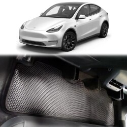 Bod Tesla Model Y 3D Havuzlu Paspas Yeni Nesil 2020-Sonrası Siyah - 1