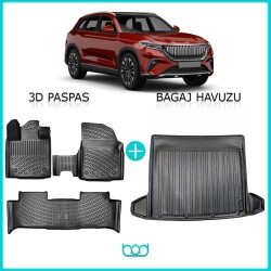 Bod Togg T10X 3D Havuzlu Paspas ve Bagaj Havuzu Seti - 1