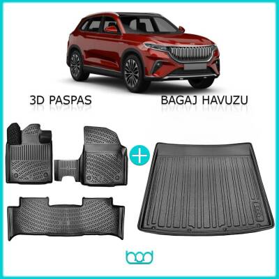 Bod Togg T10X 3D Havuzlu Paspas ve Bagaj Havuzu Seti - 1