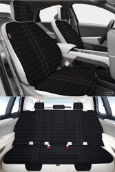 Bod Toyota Verso Koltuk Koruyucu Kılıf 2004-2010 Artemis Serisi Siyah-Beyaz - 1