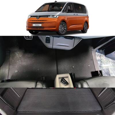 Bod Volkswagen Multivan 3D Havuzlu Paspas ve Bagaj Havuzu Seti 2024-Sonrası eHybrid - 1
