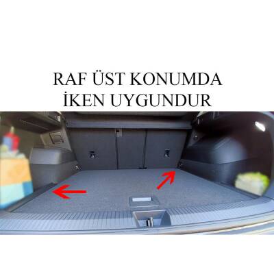 Bod Volkswagen Tiguan Bagaj Havuzu Paspası Üst 2024-Sonrası 5 Parça Siyah - 4
