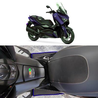 Bod Yamaha XMAX/Tech MAX 250 Motor 3D Havuzlu Paspas Siyah-Fitil Rengi Mavi - 1