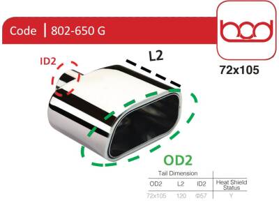 Egzoz Ucu 802-650 G - 1