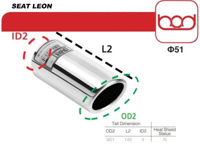 Egzoz Ucu 803-958 Seat Leon - 1