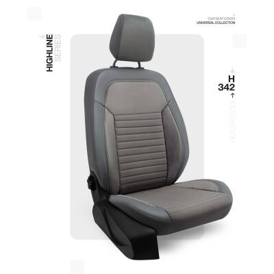 Universal Highline Serisi Oto Koltuk Kılıf Baby Face Füme - 1